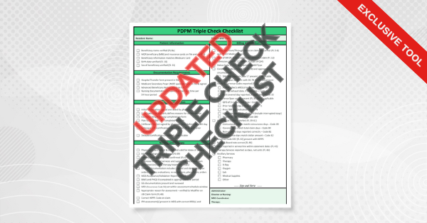 PDPM Triple Check Checklist updated