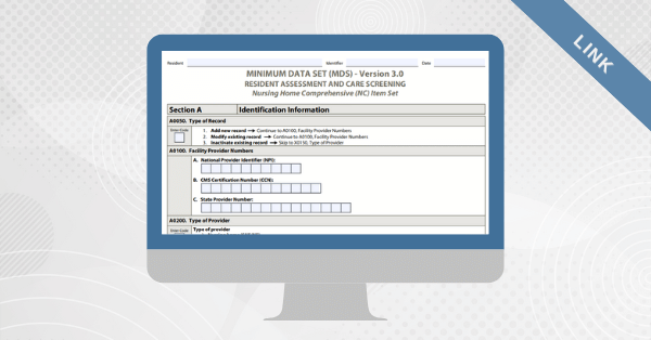 cms link MDS 3 Comprehensive Item Set